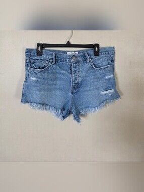 We The Free Woman's Cut Off Jean Shorts Button Fly Size 29